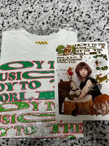 새상품 YUKI 친필 사인 카드부 셔츠