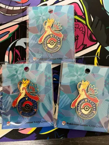 포켓몬 센터 카나자와 한정판 미로카로스 로고 핀즈 3개 세트