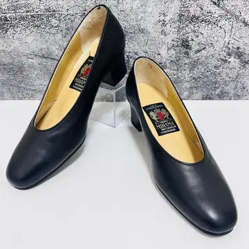 컨디션 최상! MIHAMA 펌프스 플레인토 청키힐 관혼상제