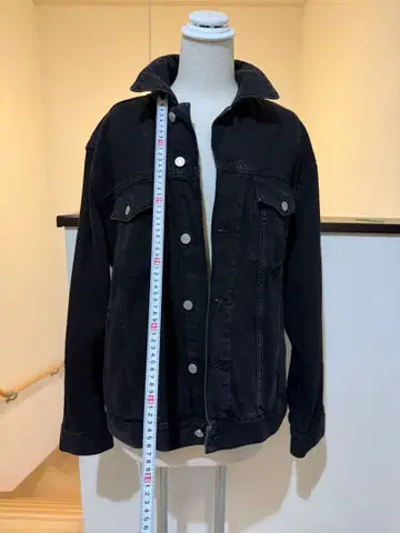 H&M 블랙 데님 자켓 M 사이즈