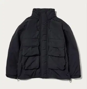 Monkeytime 다운 블루종 프론트 포켓 부착