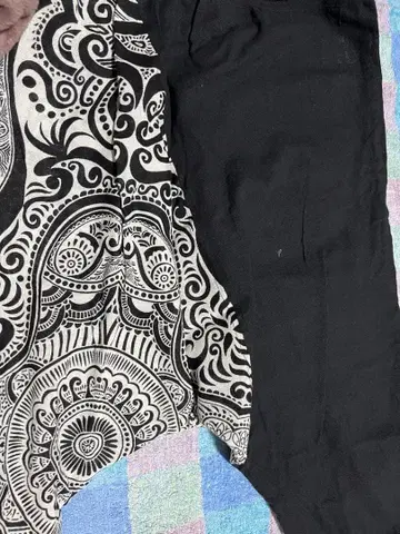 여성용 사루엘 팬츠 프리 사이즈 차이하네