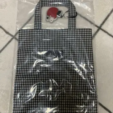 미사용 새상품 파미리아 familiar 깅엄 체크 토트백