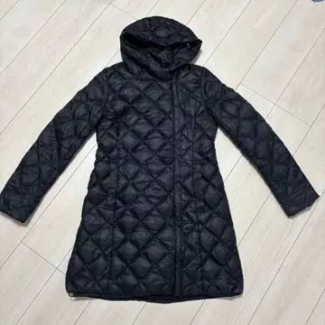 23구 퀼팅 다운 다운코트 롱 기장 A라인 경량