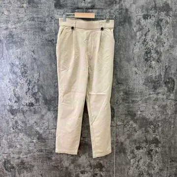 grove 그로브 테이퍼드 팬츠 캐주얼 허리밴딩 베이지(M)