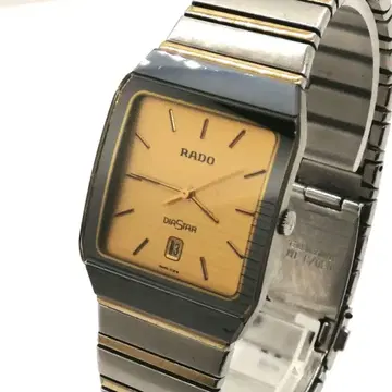 작동 RADO 다이아스타 남성용 손목시계 정품 벨트 콤비 빈티지