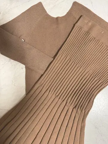 snidel 리브 니트 셋업