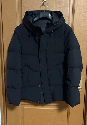 COMME CA ISM 후드 부착 패딩 자켓 S 블랙