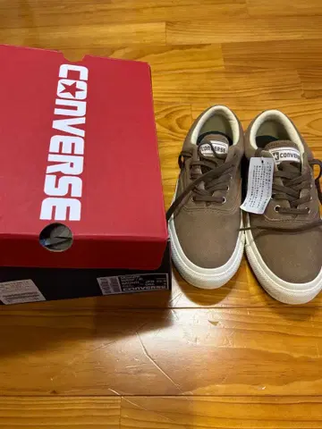 새상품 IENA 별주 CONVERSE SKIDGRIP 브라운 23 사이즈