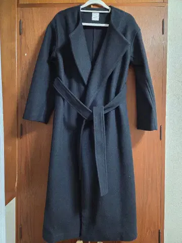 Te chichi 네이비 롱 코트 벨트 포함