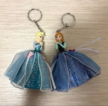 디즈니 구매 안나 엘사 드레스 키링