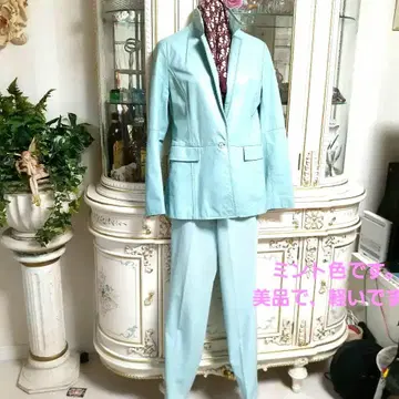 가벼운 소가죽 자켓 & 스트레이트 팬츠