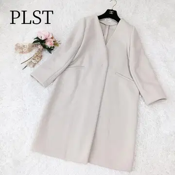 [ 플라스테/PLST ] [ L ] 롱 코트 노카라 포멀 아우터