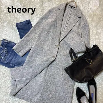 theory 띠어리 울 코트 그레이 체스터 코트