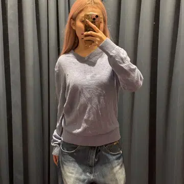 [ 무료배송 ] USA 구제 의류 타미힐피거 V넥 코튼 니트 Y2K