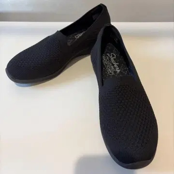 스케쳐스 에어쿨드 슬립온 스니커즈 블랙 24.5cm