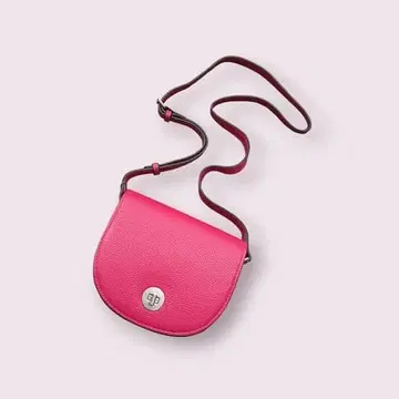 미니 숄더백 카프 가죽 핑크