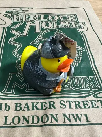 런던 한정판 셜록 홈즈 박물관 러버덕 키링