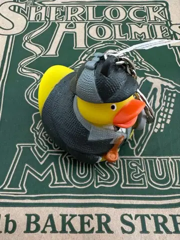 런던 한정판 셜록 홈즈 오리 러버덕 키링
