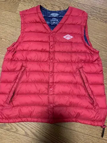 단톤 다운 베스트 빨간색 34 비샵