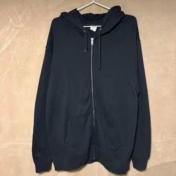 Printstar 블랙 집업 후드 부착 후드티 2XL