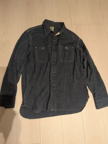 SUGAR CANE 데님 긴팔 셔츠 MEDIUM