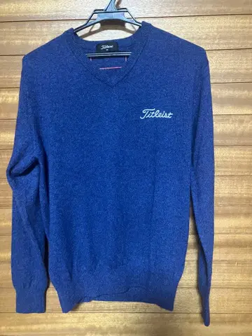 Titleist 캐시미어 V넥 스웨터 네이비