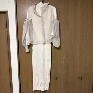 니트 원피스 시어 탑 레이어드 여성용 원피스