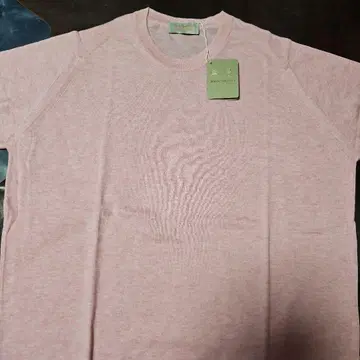 JOHN SMEDLEY 하이 게이지 반팔 크루 니트