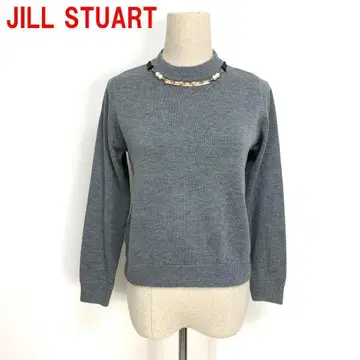 A5262 질스튜어트 긴팔 니트 스웨터 울 그레이 FR