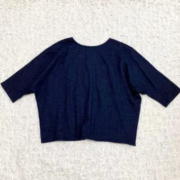 [ 새상품급 ] 십일월 팔라스 팰리스 돌먼 슬리브 티셔츠 울 네이비