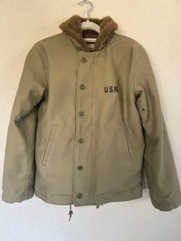 U.S.N. 밀리터리 자켓 올리브