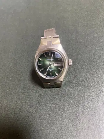 SEIKO 자동 와인딩 시계 그린 다이얼 17주얼