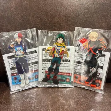 나의 히어로 아카데미아 스탠드 포함 빅 아크릴 플레이트 남코 3종 세트