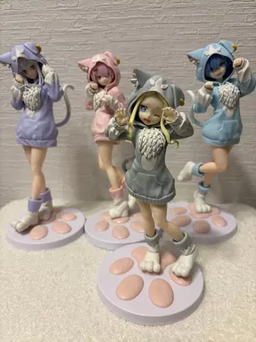 Re: 제로 고양이 귀 후드 부착 피규어 4체 세트