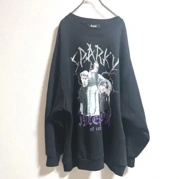 kutir SPARKY 프린트 맨투맨 블랙 L 사이즈 트레이닝복