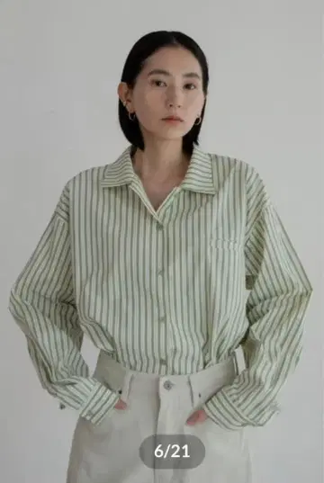 NOKCHA stripe over mannish shirt