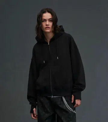 soerte Heavy weight double zip-up hoodie