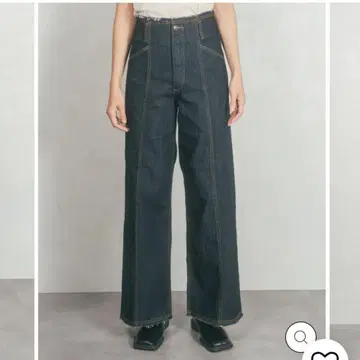 kalae 카라에 센터 심 릴랙스 와이드 데님 (ONE WASH)