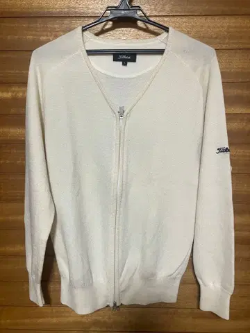 Titleist 아이보리 집업 스웨터