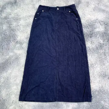 GAP [ 0 ] 코듀로이 롱 스커트 네이비 봄/가을 작은 사이즈 여성용