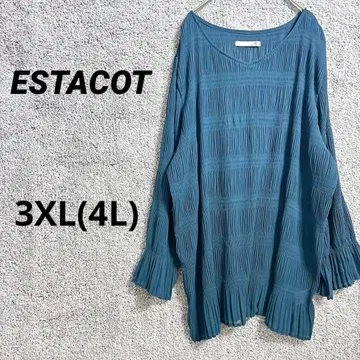 3367 에스타코트 긴팔 시어 셔츠 상의 튜닉 플리츠 4L