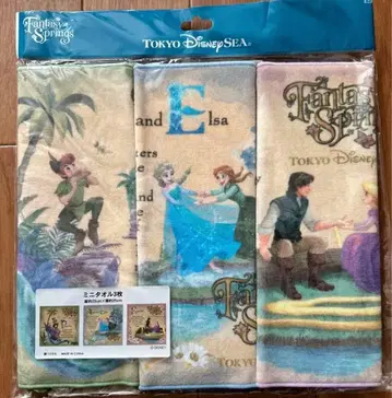 디즈니씨 판타지 스프링스 미니 타월 세트 3개 세트
