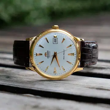 새상품 Orient 오리엔트 반비노 자동 손목시계 골드