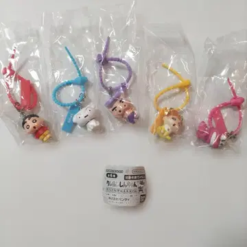 가챠 짱구는 못말려(크레용 신짱) 컬러풀 멀티 참 5종 세트