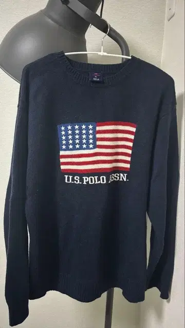 U.S. POLO ASSN. 미국 국기 니트 XL