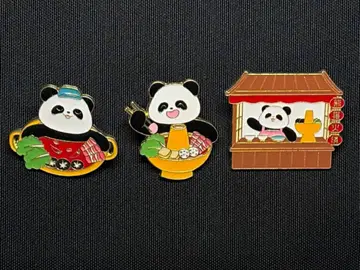 오사카 만박 중국관 핀 배지 사천성 3종 세트