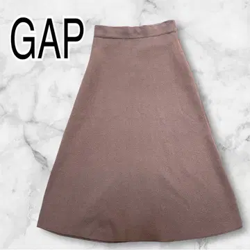 [ 새상품 미사용 택 포함 ] GAP 갭 니트 스커트 A라인 브라운 계열
