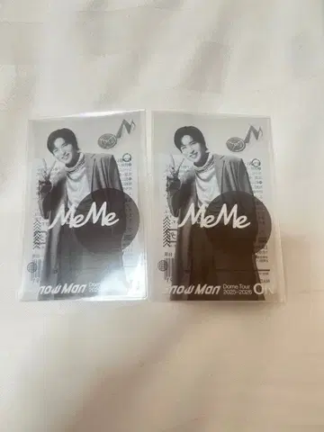 SnowMan 메구로 렌 클리어 스티커 2점