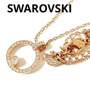 새상품급 스와로브스키 목걸이 골드 파베 서클 SWAROVSKI